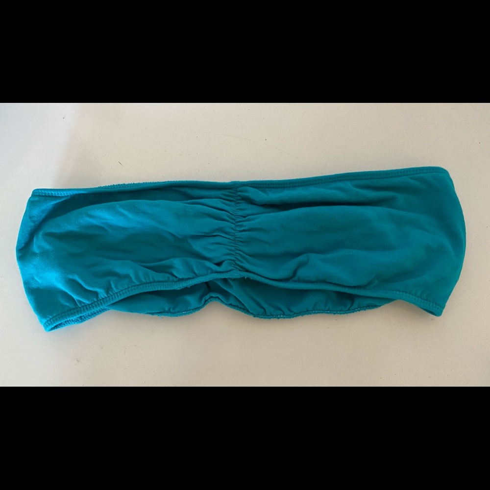 FOREVER 21 Cotton Spandex Ruched Front Bandeau